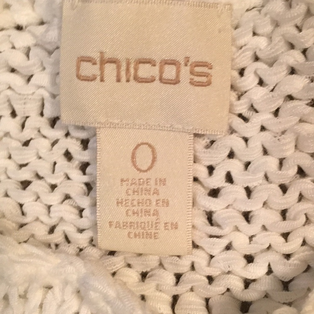 Chico’s White Sweater Size 0- Size Small - Picture 3 of 4